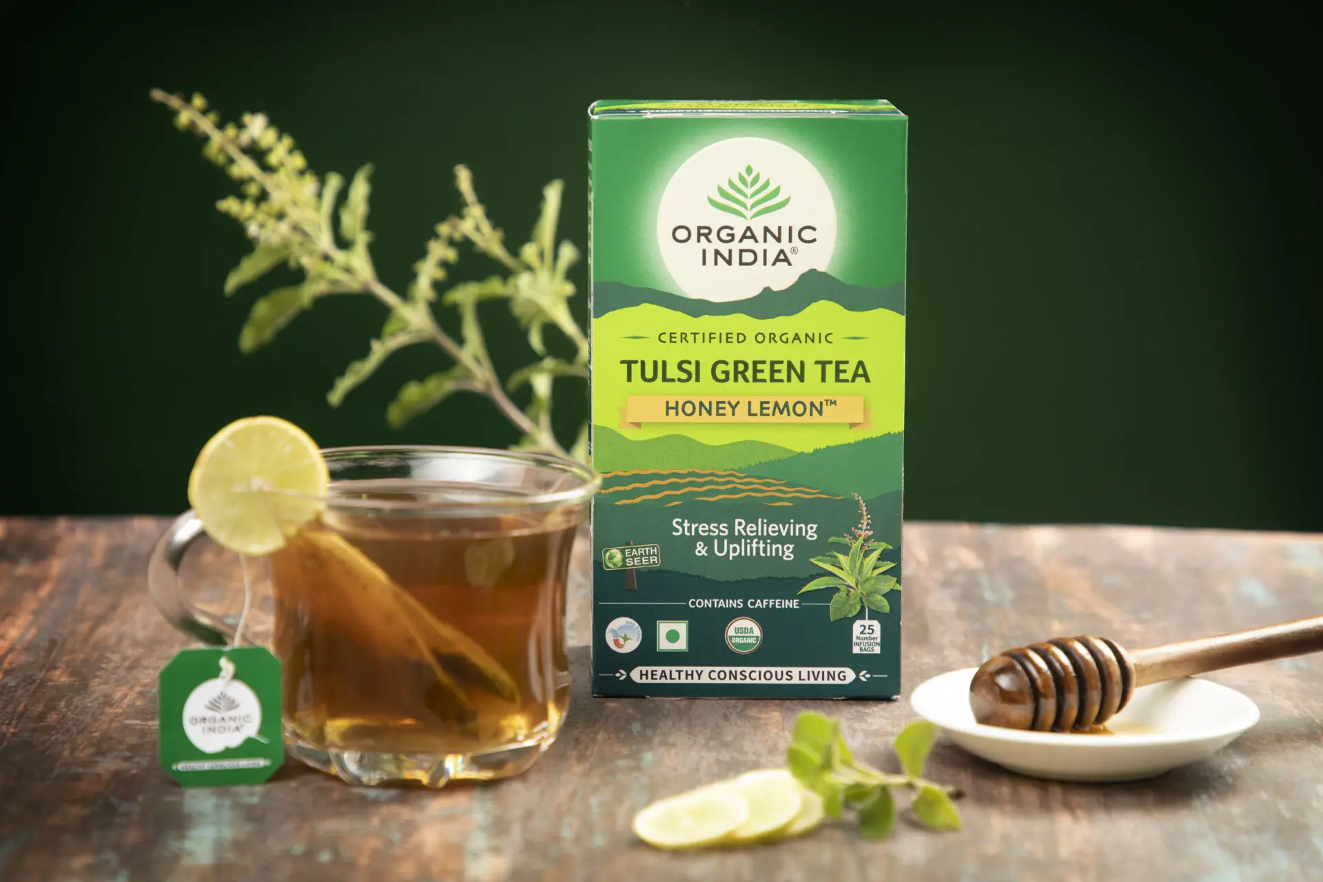 Tulsi Green Tea Honey Lemon